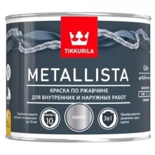 Краска ПО ржавчине 3 в 1 "METALLISTA" зеленая 2,5 Л (1/6) "тиккурила"