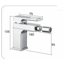 Смеситель для биде Gappo G5017-6