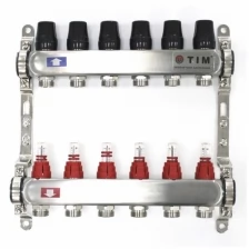 Коллекторная группа Tim KDS5004 с расходомерами на 4 выхода 1*3/4