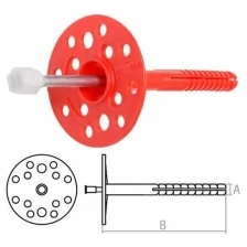 Дюбель для теплоизоляции 10х100 мм с металлич. гвоздем, термогол. (100 шт в коробе) STARFIX (SMW1-54090-100)