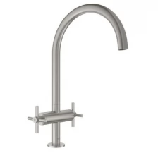 Двухрычажный смеситель Grohe Atrio суперсталь 303 62DC0