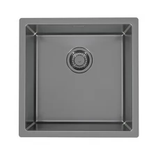 Мойка QUADRIX MONARCH 30 ANTHRACITE 450X450X200 в компл. с выпуском без сифона,