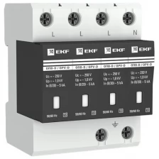 Ограничитель импульсных напряжений ОПВ-D/4P In 5кА 230В с сигн. EKF PROxima opv-d4