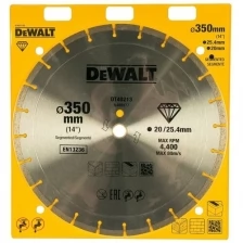 Диск алмазный 350х25.4/20 мм DeWalt DT40213