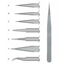 Пинцет прецизионный, немагнитный, нержавеющая сталь, Профи тип E (120 х 9 х 2 мм) 67455