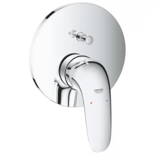 Смеситель однорычажный для ванны GROHE Eurostyle 2015 Solid, круглая розетка, хром (24047003)