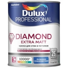 Краска водно-дисперсионная Dulux Diamond Extra Matt моющаяся бесцветная основа BC 2,5 л