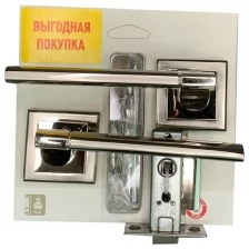 Комплект ручек EDS-SET-PS A-63-30 Хром матовый-Хром EDSON ручка, защелка 6-45