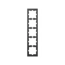 Рамка-5 Merten D-Life MTN4050-6534 универсальная антрацит Schneider Electric