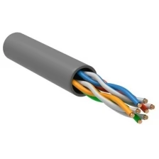 Кабель витая пара U/UTP кат.5 4х2х24AWG solid CCA PVC GENERICA сер. (м) ITK BC1-C504-111-305-G