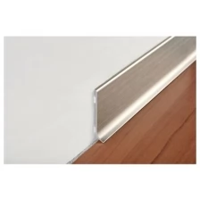 Плинтус 100 SKIRTING Н=100 алюм.щитков. титан с кл.сл. L 2м BTTS 100A