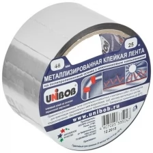 Металлизированная клейкая лента Unibob, 48 мм x 25 м