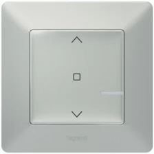 Legrand Коллекция умных устройств Valena Life with NETATMO. Умный выключатель рольставней 500 ВА 230В. Цвет Алюминий